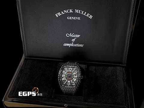 Franck Muller 法蘭穆勒 FM Vanguard Backswing 系列 V45 SC DT GOLF 高爾夫 黑色塗層錶殼 極致ANTI-SHOCK 酒桶型 大三針 自動上鍊 44x54mm