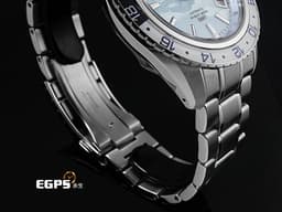 GRAND SEIKO 特級精工 GS SPORT Hi-beat GMT SBGJ275G 不鏽鋼材質 <font color="#33CCFF">淡藍色雲海紋理面盤 藍寶石水晶錶圈</font> <font color="#FF0000">2025年保單 9S機芯 25週年紀念款 限量2000支</font> 自動上鍊 44.2mm
