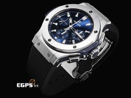 HUBLOT 宇舶 Big Bang 大爆炸 301.SX.7170.LR 不銹鋼材質 <font color="#0582f5">藍色面盤</font> 計時碼表 自動上鍊 45mm