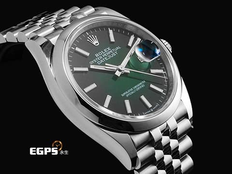 ROLEX 勞力士 Datejust 36 蠔式日誌型 DJ36 126200 不鏽鋼材質 Green Ombre 漸層綠色 2026年保卡 自動上鍊 36mm