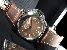 PANERAI 沛納海 LUMINOR PAM663 PAM00663 3日鍊 <font color="#eee5dd">棕色復古面盤 經典47mm大錶徑</font> <font color="#FF0000">2019年保單 限量1000只 附限量證書</font> 手上鍊 47mm