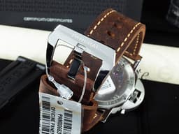 PANERAI 沛納海 LUMINOR PAM663 PAM00663 3日鍊 <font color="#eee5dd">棕色復古面盤 經典47mm大錶徑</font> <font color="#FF0000">2019年保單 限量1000只 附限量證書</font> 手上鍊 47mm