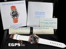 PANERAI 沛納海 Radiomir PAM00136 <font color="#cadff0">原廠鑲嵌88顆頂級天然美鑽時標面盤</font> 小秒針 <font color="#f3baa1">玫瑰金材質</font> PAM136 <font color="#ff0000">數量稀少的原鑲鑽石時標小沛 </font><font color="#FF0000">限量200只 典藏錶盒、限量證書</font> 自動上鏈 40mm