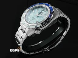 GRAND SEIKO 特級精工 GS SPORT Hi-beat GMT SBGJ275G 不鏽鋼材質 <font color="#33CCFF">淡藍色雲海紋理面盤 藍寶石水晶錶圈</font> <font color="#FF0000">2025年保單 9S機芯 25週年紀念款 限量2000支</font> 自動上鍊 44.2mm