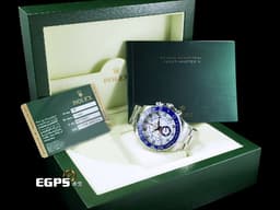 ROLEX 勞力士 Yacht-Master II 116680 遊艇名仕II型 帆船倒數計時 不鏽鋼 白色面盤 <font color="#1e90ff">絕版藍鋼指針 藍色陶瓷錶圈</font> <font color="#ff0000">停產絕版系列 大遊艇</font> 陶瓷框 自動上鍊 44mm