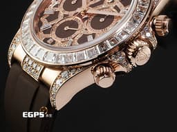 ROLEX 勞力士 Daytona 宇宙計時型 迪通拿 126555TBR 18K永恆玫瑰金材質 <font color="#ffe6d9">2025年最新</font><font color="#fa00fa">頂級VVVVVVIP</font><font color="#ffe6d9">隱藏款 長頸鹿 原廠鑲嵌鑽石面盤、錶耳 原廠鑲嵌36顆梯形鑽石錶圈  </font><font color="#05f0f0">周杰倫收藏款</font><font color="#ffe6d9"> </font><font color="#ff0000">2025年保卡</font><font color="#ffe6d9"> </font>自動上鍊 40mm
