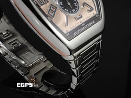 Franck Muller 法蘭穆勒 FM Vanguard V41 S S6 不鏽鋼材質 V41 <font color="#fff8e0">鮭魚面</font> <font color="#FF0000">不鏽鋼鍊帶款 2025年保卡</font> 自動上鏈 41x49.95mm