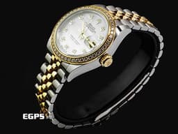 ROLEX 勞力士 Datejust DJ28 279383RBR 不鏽鋼&18K黃金材質 半金款 <font color="#05f0f0">原廠鑲嵌鑽石錶圈、時標 白色珍珠貝母面盤</font> <font color="#FF0000">2021年保卡</font> 自動上鍊 28mm