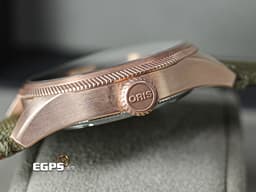 ORIS 豪利時 Big Crown ProPilot Date 大錶冠 7761 <font color="#eaa734">青銅材質錶殼 經典錢幣紋外圈</font> 0175177613164 大三針 飛行錶 <font color="#FF0000">2022年保卡</font> 自動上鍊 41mm