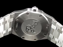 Audemars Piguet AP 愛彼 Royal Oak 67651ST.ZZ.1261ST.01 原鑲鑽錶 精鋼材質 白色格紋面 石英女妝腕錶 33mm