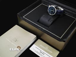 Jaeger LeCoultre 積家 Rendez-Vous Night & Day 約會系列 Q3448480 不鏽鋼材質 <font color="#0582f5">原廠鑲嵌鑽石錶圈 藍色面盤</font> <font color="#ff0000">2020年保卡</font> 自動上鏈 34mm