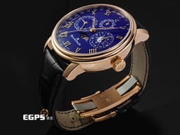 BLANCPAIN 寶鉑 Villeret 經典系列 CALENDRIER CHINOIS TRADITIONNEL <font color="#ffff00">中華年曆限量版 </font>0888 3632B 55B 18K玫瑰金材質 <font color="#0582f5">藍色面盤</font> <font color="#FF0000">2023年台灣公司貨 寶珀專門店獨家發售款式 中華傳統文化元素 (生肖年、天干地支、五行、時辰、月相)</font> <font color="#ff0000">新錶訂價:2,398,000元</font> 自動上鍊 45.2mm