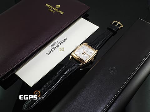 Patek Philippe 百達翡麗 PP Gondolo Annual Calendar 5135R-001 18K玫瑰金材質 年曆錶 月相顯示 日內瓦印記 自動上鍊 38x51mm