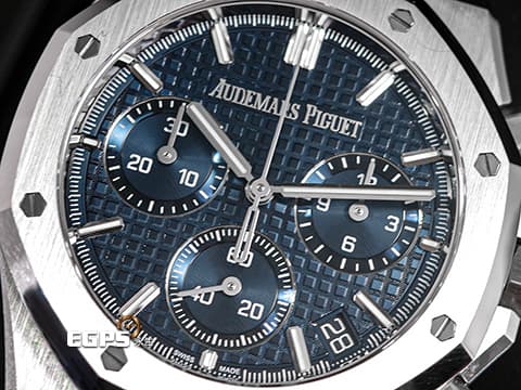 Audemars Piguet 愛彼 AP錶 Royal Oak Chronograph 皇家橡樹 26240ST.OO.1320ST.05 飛返 計時碼表 雲夜藍面盤 26240 ST 不鏽鋼 2023年保單 自動上鍊 41mm