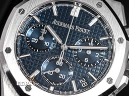 Audemars Piguet 愛彼 AP錶 Royal Oak Chronograph 皇家橡樹 26240ST.OO.1320ST.05 飛返 計時碼表<font color="#0080FF"> 雲夜藍面盤 </font>26240 ST 不鏽鋼<font color="#FF0000"> 2023年保單</font> 自動上鍊 41mm