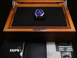 BLANCPAIN 寶鉑 Villeret 經典系列 CALENDRIER CHINOIS TRADITIONNEL <font color="#ffff00">中華年曆限量版 </font>0888 3632B 55B 18K玫瑰金材質 <font color="#0582f5">藍色面盤</font> <font color="#FF0000">2023年台灣公司貨 寶珀專門店獨家發售款式 中華傳統文化元素 (生肖年、天干地支、五行、時辰、月相)</font> <font color="#ff0000">新錶訂價:2,398,000元</font> 自動上鍊 45.2mm