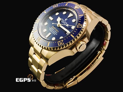 ROLEX 勞力士 Deepsea 海使者 136668LB 全金水鬼王 18K黃金材質 海洋色調 藍色陶瓷錶圈、面盤 整只錶約8.5兩 最有份量、最霸氣的選擇 宛若一顆金塊在手 2026年保卡 官方訂價:2,307,500元 保有原廠全部膠膜 自動上鍊 44mm
