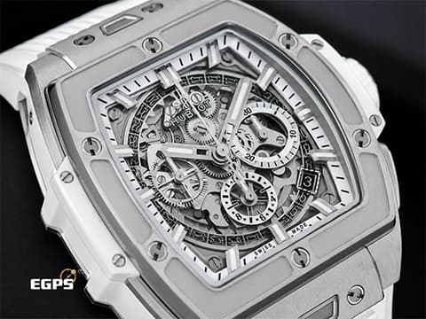 Hublot宇舶 SPIRIT OF BIG BANG 大爆炸 642.NE.2010.RW 極致輕薄鈦金屬材質 鏤空面盤 鏤空日期窗數字環 全鈦金屬噴砂錶圈 2026年電子保單 自動上鍊 42mm