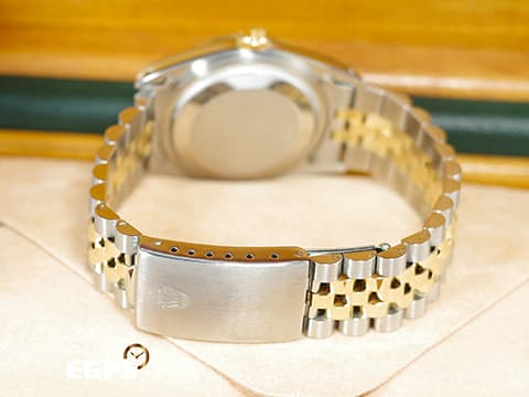 ROLEX 勞力士 DATEJUST 16233 經典蠔式日誌型 不鏽鋼&18K黃金材質 半金款 鑲嵌鑽石時標 香檳金色面盤 自動上鍊 36mm