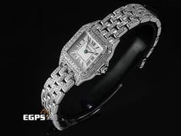CARTIER 卡地亞 Santos de Cartier 山度士 WSPN0006 小型 不鏽鋼材質 <font color="#05f0f0">精鑲錶殼、錶圈、錶帶</font> <font color="#ff0000">2023年保卡</font> 石英機芯 23x30mm