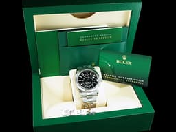 ROLEX 勞力士 Sky-Dweller 蠔式 天行者 326934 <font color="#5c5c5c">亮黑色面盤</font> 沙羅裝置 年曆錶 兩地時區 經典三角坑紋錶圈 <font color="#FF0000">2021年保單 蠔式(Oyster)三節錶帶</font> 自動上鏈 42mm