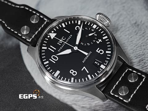 IWC 萬國 Big Pilot`s 7 Day Power Reserve 飛行員 大飛行員 七日鍊 動能顯示 小秒針 不鏽鋼 大飛 經典復古洋蔥頭錶冠 飛行錶 自動上鍊 47mm