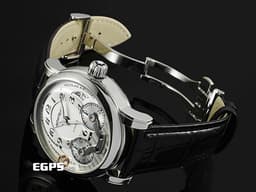 MONTBLANC 萬寶龍 Nicolas Rieussec Chronograph 7138 明星傳承系列 106595 <font color="#05f0f0">尼可拉斯 三日鍊 單按把</font> 計時碼表 兩地時間 <font color="#e8eced">灰色偏心面盤</font> 不鏽鋼材質<font color="#FF0000"> </font>自動上鍊 43mm