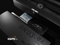 Bell & Ross 柏萊士 Chrono Black Matte BR03-94 <font color="#05f0f0">霧面黑色陶瓷材質</font> <font color="#FF0000">2020年保卡</font> 計時功能 自動上鏈 42mm