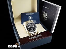 LONGINES 浪琴 Hydro Conquest 康卡斯 深海征服者 L37824566 <font color="#636363">黑色陶瓷錶圈 黑水鬼</font> 浪鬼 不鏽鋼 <font color="#FF0000">2025年保單</font> 潛水錶 自動上鍊 43mm