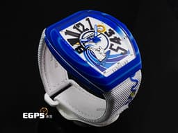 Franck Muller 法蘭穆勒 FM #FR2NCK MULLER Vanguard V41 <font color="#0582f5">藍色玻璃纖維複合物材質【衝浪藍】</font> V 41 SC DT BEACH FR2 <font color="#e2e2e2">#FR2聯名創作 Fxxking Rabbits</font> <font color="#ff0000">2025年保單 全球限量300支</font> <font color="#FFFF33">【反骨月兔】</font> 自動上鏈 41 x 49.95mm