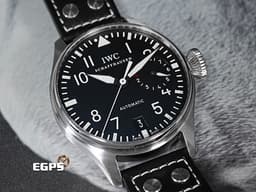 IWC 萬國 Big Pilot`s 7 Day Power Reserve 飛行員 大飛行員 七日鍊 動能顯示 小秒針 不鏽鋼 大飛 經典復古洋蔥頭錶冠 飛行錶 自動上鍊 47mm