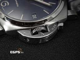 PANERAI 沛納海 Luminor Due 3 Day PAM926 三日鍊 小秒針 PAM00926 <font color="#2546cb">藍色放射紋三明治面盤</font> 鈦金屬 <font color="#FF0000">2019年保單 </font> 自動上鍊 38mm