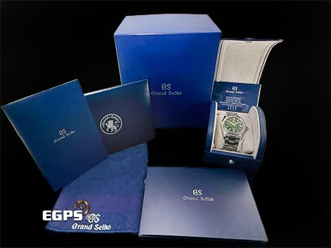 GRAND SEIKO 特級精工 GS精工 Heritage Collection 系列 SBGH351 不鏽鋼材質 立夏「Rikka」深綠色紋理面盤描繪初夏時節 草原被清爽微風吹拂的景象 2026年保卡 自動上鍊 40mm