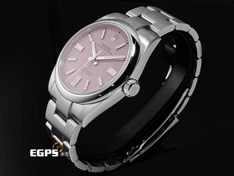 ROLEX 勞力士 Oyster Perpetual 41 蠔式恆動型 134300 2025年最新款最新色 糖果粉色噴漆面盤 經典 OP41 不鏽鋼材質 2025年保卡 自動上鍊 41mm