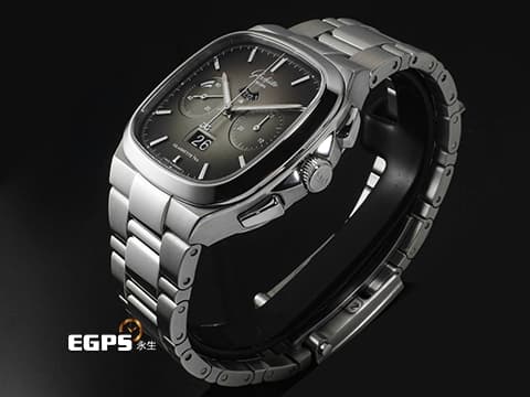 GLASHUTTE ORIGINAL 格拉蘇蒂 70年代 Seventies Chronograph Panorama Date 煙燻灰色面盤 限量100支 1-37-02-05-02-35 德國錶 2020年保單 另附原廠不鏽鋼鏈帶 自動上鍊 40mm