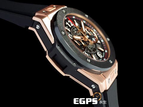 HUBLOT 宇舶 Big Bang Unico King Gold Ceramic 大爆炸 玫瑰金 陶瓷框 計時碼表 411.OM.1180.RX King Gold 玫瑰金宇舶 飛返計時 台灣公司貨 自動上鏈 45mm