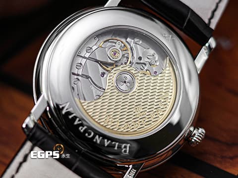 BLANCPAIN 寶珀 Villeret 系列 Ultraplate 超薄腕錶 6651 1127 55B 經典 大三針 不鏽鋼材質 100小時動能儲存 2024年保單 自動上鍊 40mm