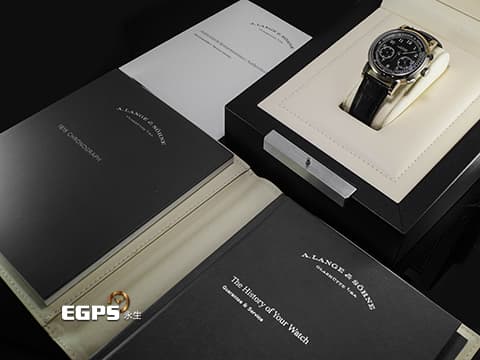 A.LANGE & SOHNE 朗格 1815系列 414.028 18K白金材質 計時功能 2022年保單 手動上鍊 39.5mm