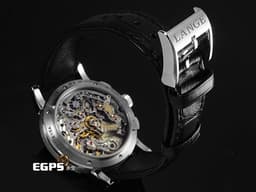 A.LANGE & SOHNE 朗格 1815系列 414.028 18K白金材質<font color="#05f0f0"> 計時功能</font> <font color="#ff0000">2022年保單</font> 手動上鍊 39.5mm
