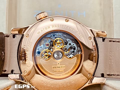 ZENITH 真力時 Grande Class Traveller Open Multicity El Primero 18.0520.4037 18K玫瑰金材質 世界時區 計時碼表 動力顯示 大日期窗 鏤空面盤 台灣公司貨 整支重約5.6兩 自動上鏈 46mm