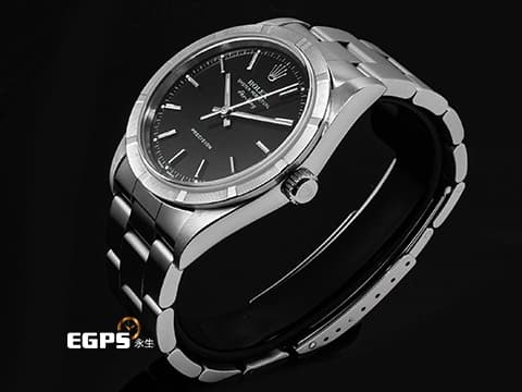 ROLEX 勞力士 Air-King 14010 空中霸王 黑色面盤 絕版稀有經典款 自動上鏈 34mm