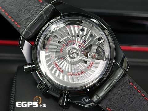 OMEGA 歐米茄 Speedmaster Chronograph 超霸 速霸 31198445151001「月之暗面」Dark Side Of The Moon 黑陶瓷錶殼 原廠鑲嵌 鑽石外圈、時標(124顆頂級天然美鑽 共重0.95克拉)計時碼表 同軸擒縱 2021年台灣公司貨 自動上鏈 44.25mm