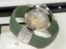 Patek Philippe 百達翡麗 PP錶 Aquanaut Jumbo 海底探險家 5168G-010 <font color="#69820d">卡其綠色格紋面盤</font><font color="#63c522"> </font>18K白金 大三針 5168 G 海探 手雷 輪胎錶 <font color="#FF0000">2024年保單</font> 自動上鍊 42.2mm