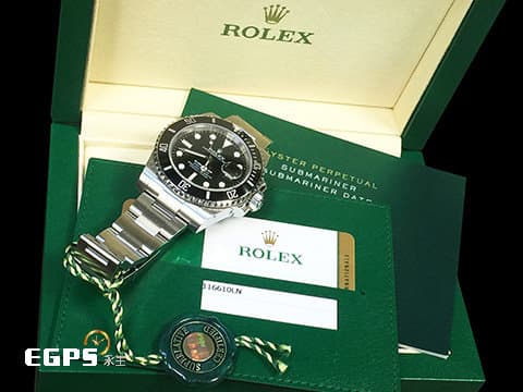 ROLEX 勞力士 Submariner Date 潛航者 116610LN 經典 黑水鬼 不鏽鋼材質 黑色陶瓷外圈 2020年保卡 台灣公司貨 潛水錶 自動上鍊 40mm