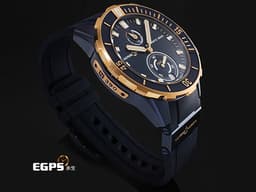 Ulysse Nardin 雅典 Diver 1185-170/BLUE 18K玫瑰金&藍色PVD鈦金屬材質 <font color="#0582f5">深藍色磨砂面盤 淺水錶</font><span style="font-size: 10pt;"> </span><font color="#FF0000" style="font-size: 10pt;">2025年保卡</font><span style="font-size: 10pt;"> 自動上鍊 44mm</span>