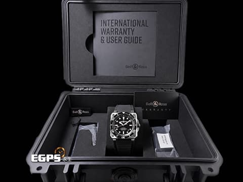 Bell & Ross BR-03 Diver Black Steel BR03A-D-BL-ST/SRB 不鏽鋼材質 精鋼錶圈內嵌高科技陶瓷 自動上鍊 42mm