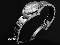 ROLEX 勞力士 Oyster Perpetual OP 26 176200 不鏽鋼材質 <font color="#f5bcd3">白色面盤 粉紅色柱狀時標</font> 自動上鏈 26mm