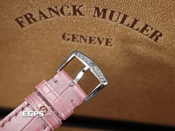 Franck Muller 法蘭穆勒 FM Long Island系列 952 QZ COL DRM D 1R <font color="#a0ccee">原廠鑲鑽</font> 不鏽鋼 <font color="#ff0000">Color Dreams 彩色阿拉伯數字時標</font> 952QZ 石英腕錶 26x44 mm