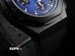 Girard Perregaux 芝柏 GP Laureato Absolute Chronograph 計時碼錶 桂冠系列 81060-21-491-FH6A <font color="#05f0f0">黑色PVD鍍層鈦金屬錶殼 藍色太陽紋面盤</font> <font color="#ff0000">2022年保卡</font> 自動上鍊 44mm