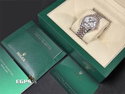 ROLEX 勞力士 Lady-Datejust 蠔式日誌型 278381RBR-0032 18玫瑰金半金款<font color="#05f0f0"> 停產絕版款 鑲鑽銀色花朵圖案面盤 紀念型(JUBILEE)錶帶 原廠鑲嵌鑽石錶圈</font><font color="#FF0000"> 2023年新式保卡 蒐藏未使用品</font> 自動上鍊 31mm